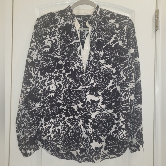 14. GUCCI SILK PRINTED SILK SHIRT SIZE IT 38, US 2 - Picture 1 of 10